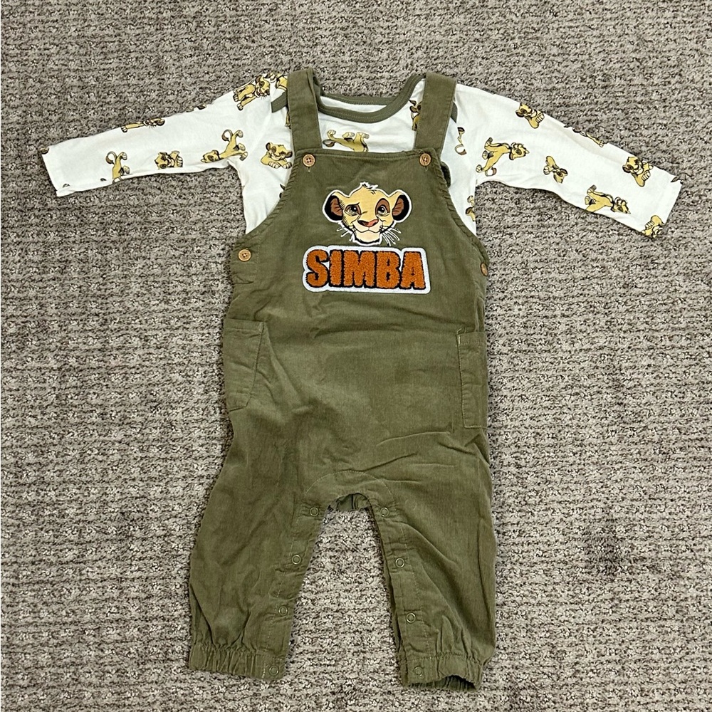Disney Simba Kids Green Overalls